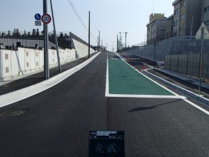 八丁　道路工事